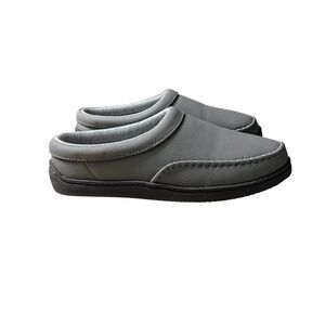 MY SLIPPERS from My Pillow Leather Gray Mule Slippers Size 9